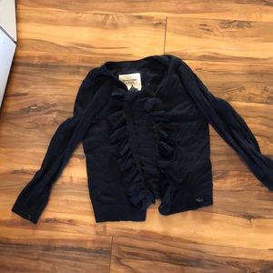 Abercrombie ruffled cardigan